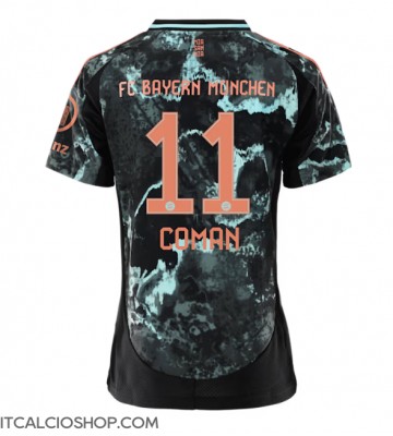 Bayern Munich Kingsley Coman #11 Seconda Maglia Femmina 2024-25 Manica Corta